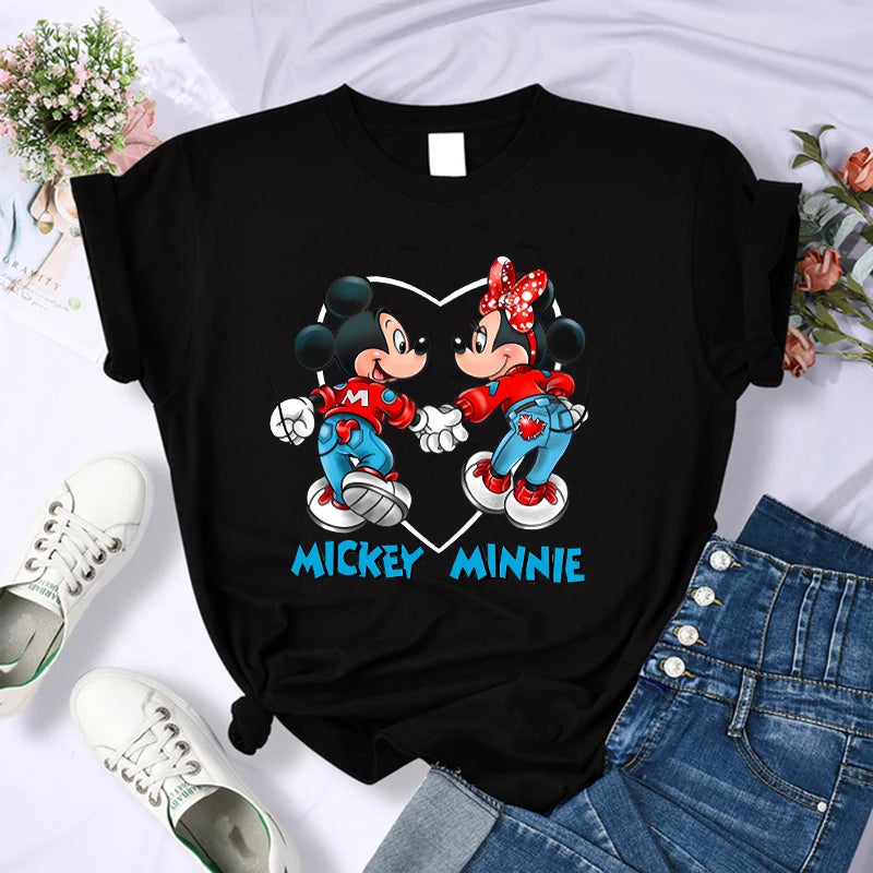 Camiseta Com Estampa Da Turma Do Mickey