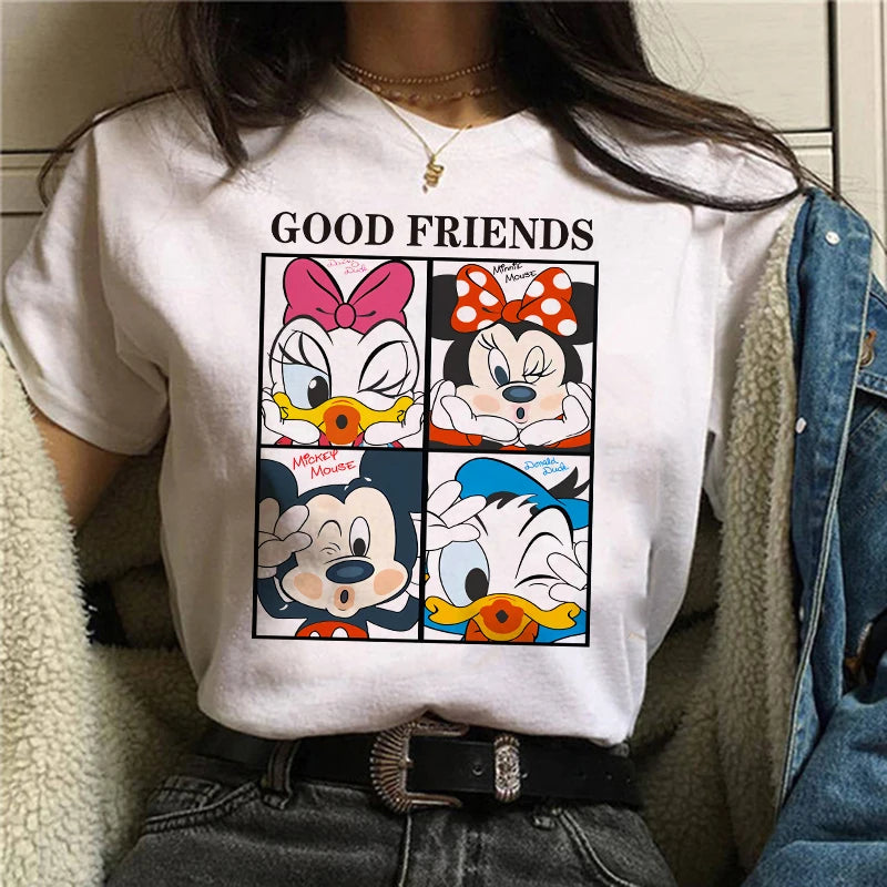 Camiseta Com Estampa Da Turma Do Mickey