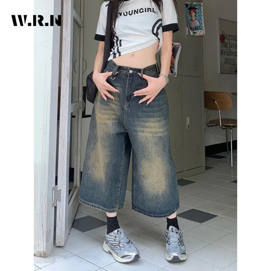 Bermuda Jeans Estilo Grunge Vintage