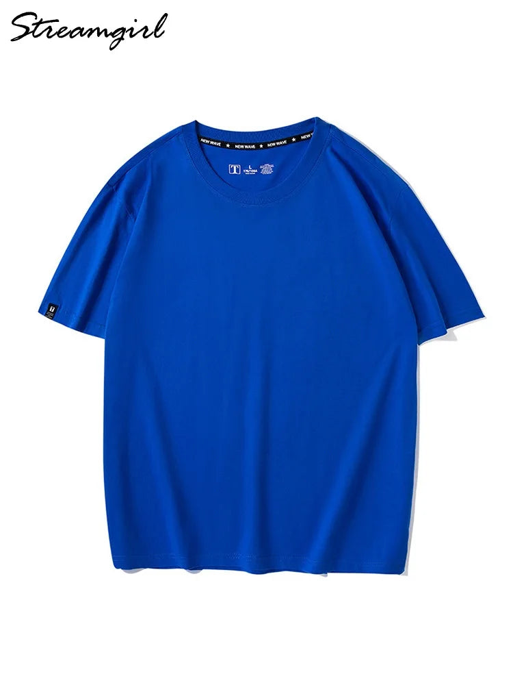 Camiseta Básica Oversized  Cores Sólidas