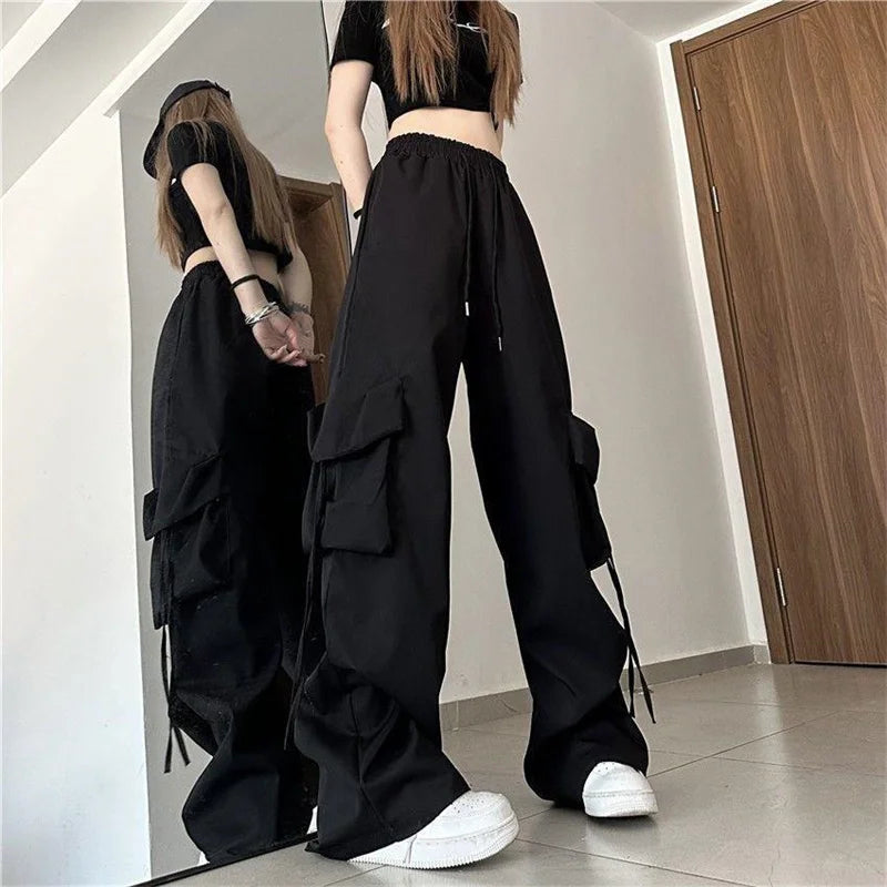 Calça Cargo Streetwear Com Bolsos