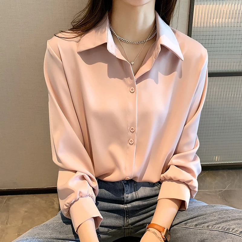 Camisa Manga Longa Chiffon