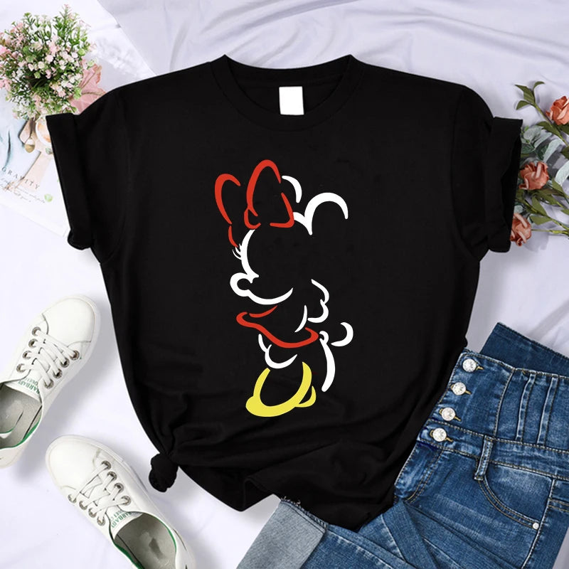 Camiseta Com Estampa Da Turma Do Mickey