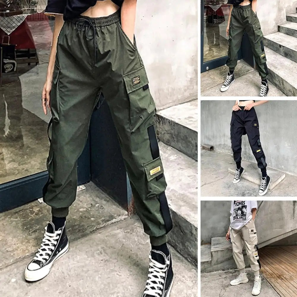 Calça Cargo Com Barra Harem